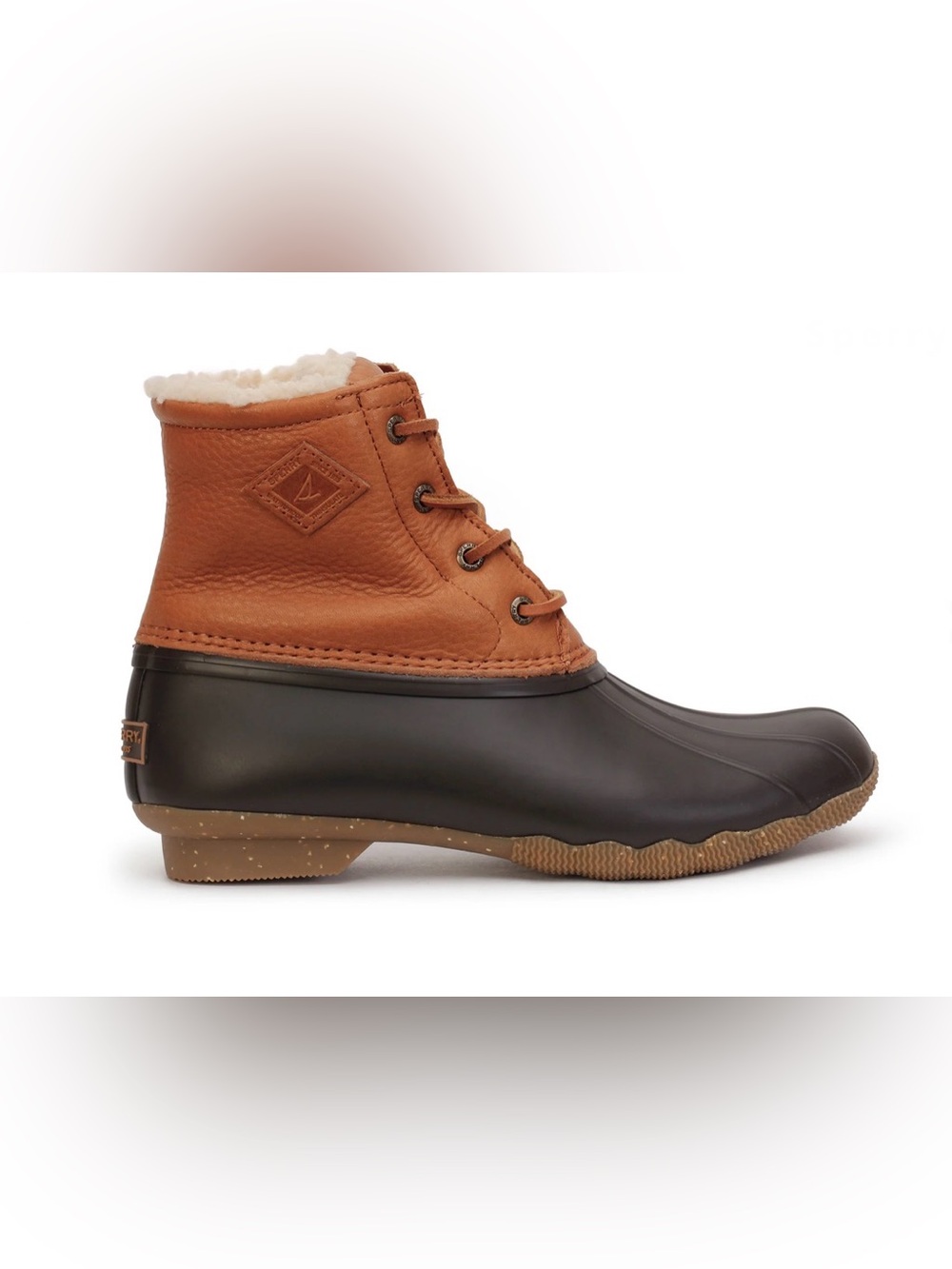 Sperry Saltwater Winter Lux Rain Duck Boots in Tan Women’s Size 7.5 NEW